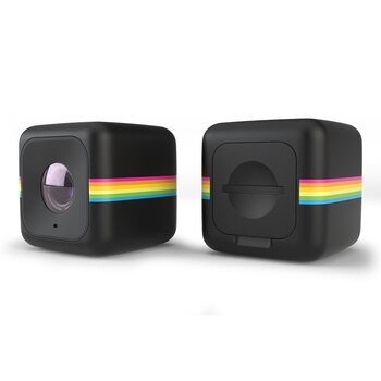 Polaroid Cube+ 骰子相機超值組(頑皮磁力架+萬用繫帶接環)-黑 Polaroid Cube+ 骰子相機超值組(頑皮磁力架+萬用繫帶接環)-黑