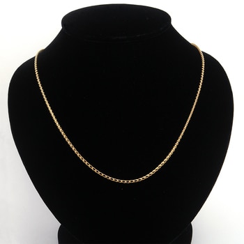 Oro Vivo 義大利製18K 黃金箱型鍊 22吋/56公分, 11.6公克 Oro Vivo 義大利製18K 黃金箱型鍊 22吋/56公分, 11.6公克
