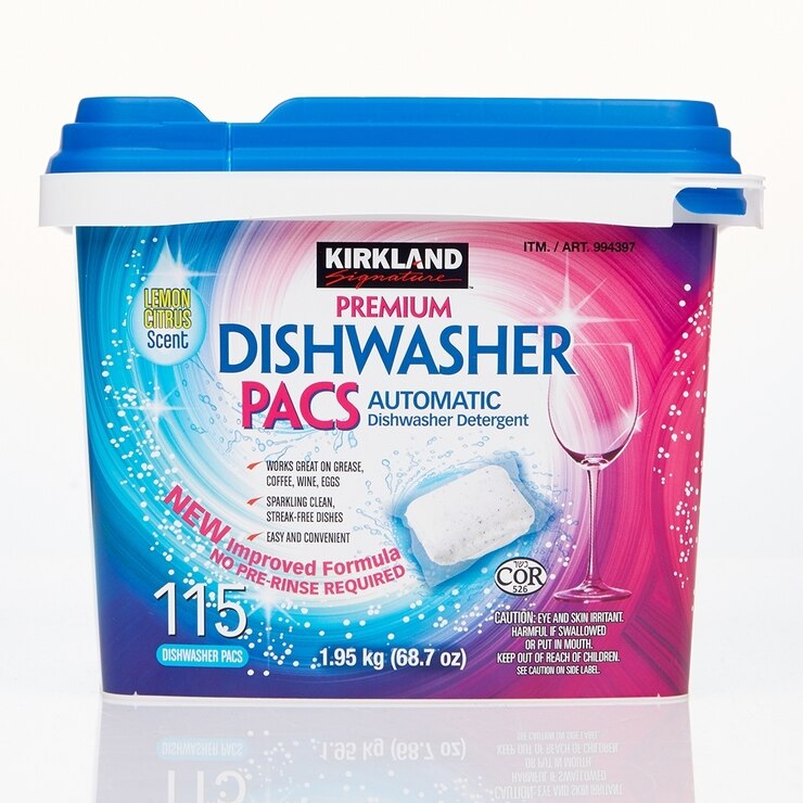 Kirkland Signature 科克蘭 洗碗機專用清潔錠 115入 Costco 好市多線上購物