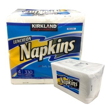 Kirkland Signature 科克蘭 餐巾紙 330張 X 4小包 Kirkland Signature 科克蘭 餐巾紙 330張 X 4小包