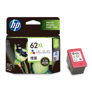 HP 62XL 彩色墨水 HP 62XL 彩色墨水