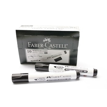Faber-Castell 輝柏 可填充式白板筆 - 黑 10支/組 Faber-Castell 輝柏 可填充式白板筆 - 黑 10支/組