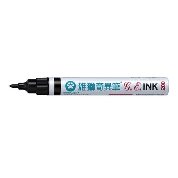 雄獅油性速乾奇異筆 - 黑12支/盒(1.3 mm) #200 雄獅油性速乾奇異筆 - 黑12支/盒(1.3 mm) #200