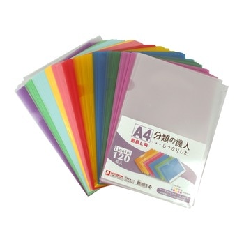 Data Bank A4 L型文件夾 - 彩色 120入/組 Data Bank A4 L型文件夾 - 彩色 120入/組