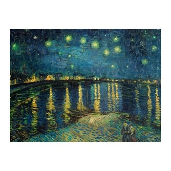 梵谷星夜松木框油畫 90x120CM 梵谷星夜松木框油畫 90x120CM