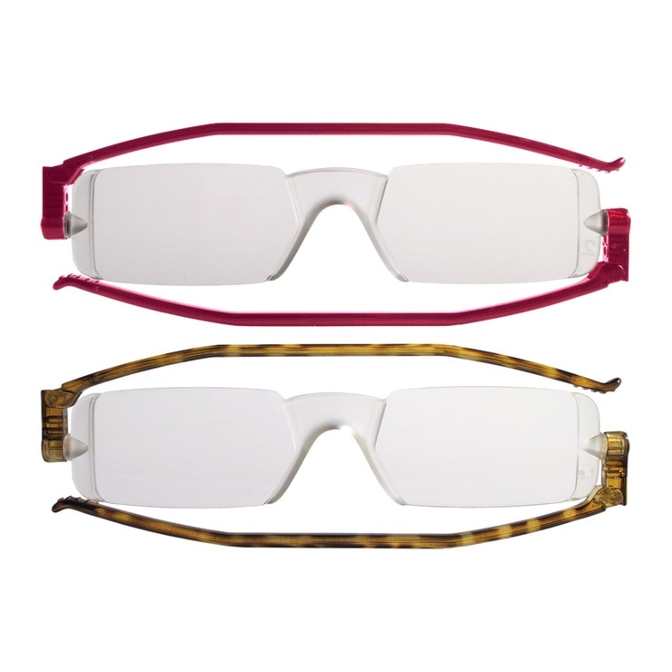 Nannini 老花眼鏡 200度 2入 紅框+玳瑁框