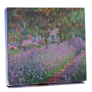 莫內-吉維尼的鳶尾花園松木框油畫 40x60CM 莫內-吉維尼的鳶尾花園松木框油畫 40x60CM