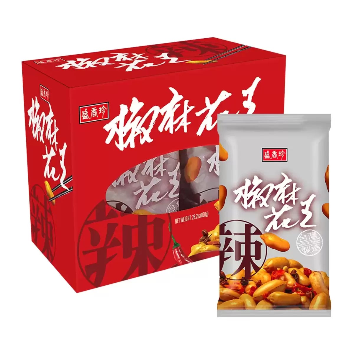 盛香珍 椒麻花生 100公克 X 8入 商品圖 1