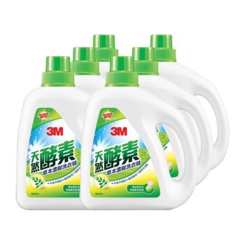 3M 天然酵素草本濃縮洗衣精 1800毫升 X 6入 3M 天然酵素草本濃縮洗衣精 1800毫升 X 6入