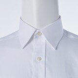 Kirkland Signature 科克蘭 男長袖標準領免燙襯衫 白色 領圍 16.5吋 X 袖長 32/33吋
