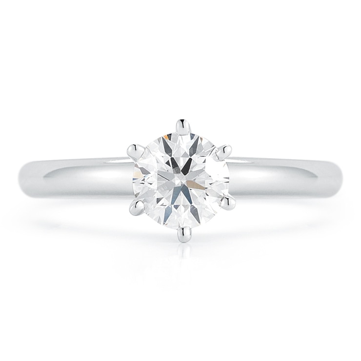 1.09克拉 鉑金 圓形鑽石戒指 VVS1/F