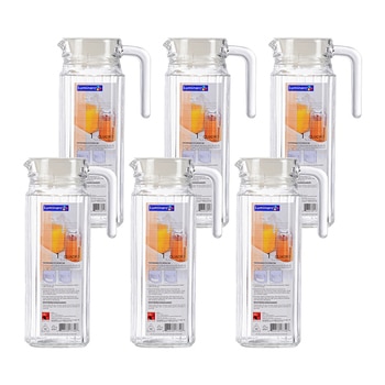 Luminarc 玻璃冷水瓶6件組 1.1公升 Luminarc 玻璃冷水瓶6件組 1.1公升