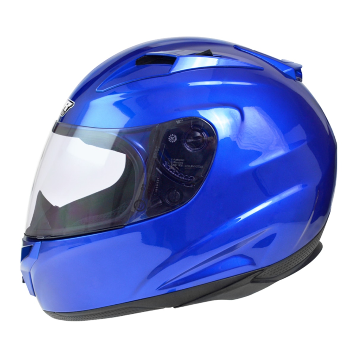 M2R 騎乘機車用全罩式防護頭盔 M-3 亮光藍 L