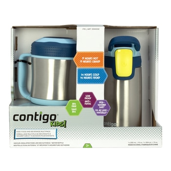 Contigo 兒童真空保溫瓶食物罐兩件組 Contigo 兒童真空保溫瓶食物罐兩件組