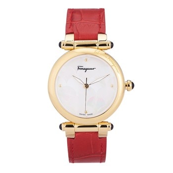 Salvatore Ferragamo Idillio 系列不鏽鋼石英計時女錶 紅 Salvatore Ferragamo Idillio 系列不鏽鋼石英計時女錶 紅