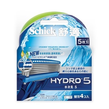 舒適 Hydro水次元5刮鬍刀片 4入/組 舒適 Hydro水次元5刮鬍刀片 4入/組