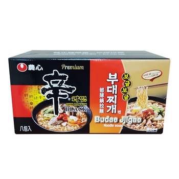農心 拉麵組合 部隊鍋麵 X4入 + 頂級辛拉麵 X 4入/組 農心 拉麵組合 部隊鍋麵 X4入 + 頂級辛拉麵 X 4入/組