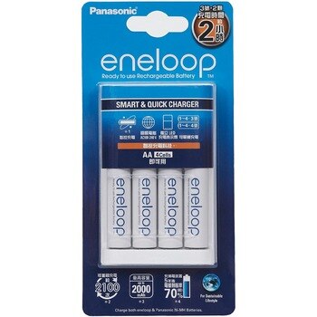 eneloop 兩小時快速充電器組+三號電池4入 eneloop 兩小時快速充電器組+三號電池4入
