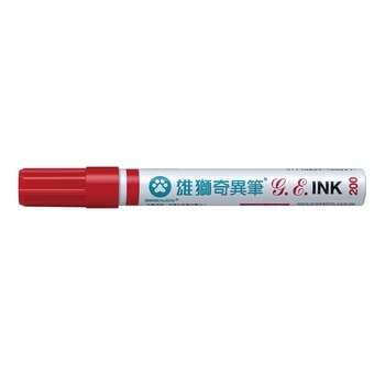 雄獅油性速乾奇異筆-紅12支/盒(1.3 mm) #200 雄獅油性速乾奇異筆-紅12支/盒(1.3 mm) #200