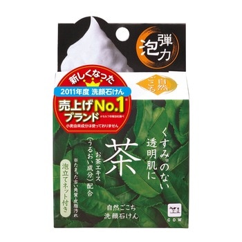 牛乳石鹼自然派洗顏皂 80公克 4入 - 綠茶配方 牛乳石鹼自然派洗顏皂 80公克 4入 - 綠茶配方