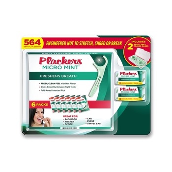 Plackers 薄荷微香牙線棒 564入 (90支 6入+12支 2入) Plackers 薄荷微香牙線棒 564入 (90支 6入+12支 2入)