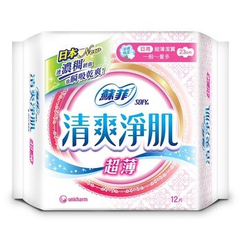 蘇菲 清爽淨肌超薄日用衛生棉 23公分12片 24包入 蘇菲 清爽淨肌超薄日用衛生棉 23公分12片 24包入