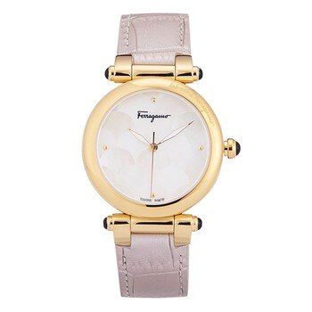 Salvatore Ferragamo Idillio 系列不鏽鋼石英計時女錶 珍珠白 Salvatore Ferragamo Idillio 系列不鏽鋼石英計時女錶 珍珠白