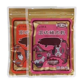 高坑豬肉角乾(高梁原味及辣味各一) 300公克*2 入 高坑豬肉角乾(高梁原味及辣味各一) 300公克*2 入