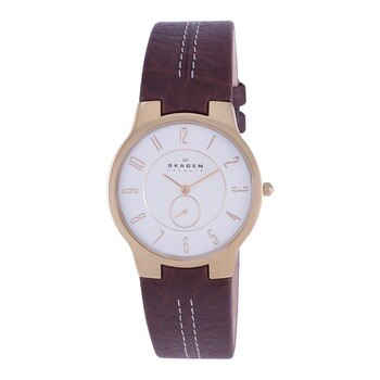 Skagen 皮革石英男錶 Skagen 皮革石英男錶