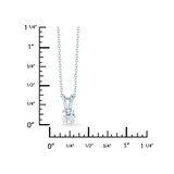0.50克拉 18K白K金 圓形鑽石項鍊 VS2/I