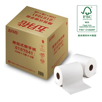 五月花 捲筒擦手紙 250公尺 X 8捲/組 五月花 捲筒擦手紙 250公尺 X 8捲/組