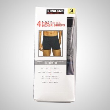 Kirkland Signature 科克蘭 男彈性針織平口褲 4件入 混搭3色 S Kirkland Signature 科克蘭 男彈性針織平口褲 4件入 混搭3色 S