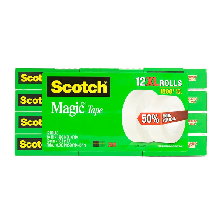 3M 隱形膠帶補充包 19公釐 X 38.1公尺 12入