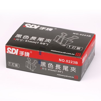 手牌黑色長尾夾41mm X 48入 手牌黑色長尾夾41mm X 48入
