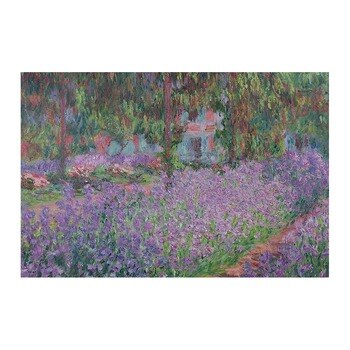莫內吉維尼的鳶尾花園松木框油畫 40x60CM 莫內吉維尼的鳶尾花園松木框油畫 40x60CM