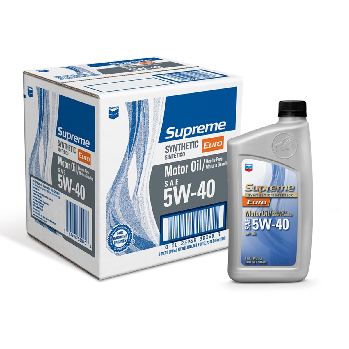 Chevron SN 5W-40 Euro 全合成機油 946毫升 X 6瓶