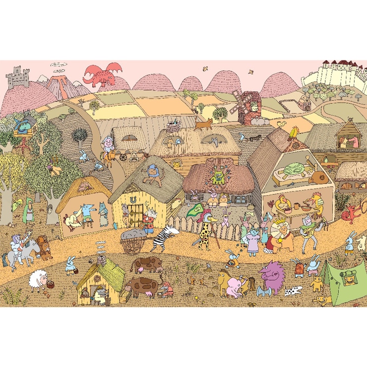 奇幻小鎮大發現：【無字繪本視覺思考學習套組】(全三冊)(附贈0~9歲分齡導讀學習手冊)